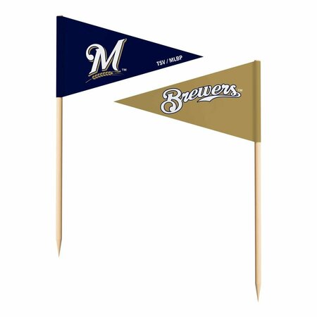 THE SPORTS VAULT Milwaukee Brewers Toothpick Flags - 36PK 7183138516